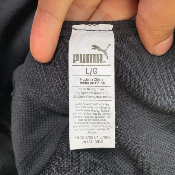 PUMA black and grey lightly padded sports bra - Picture 9 of 10